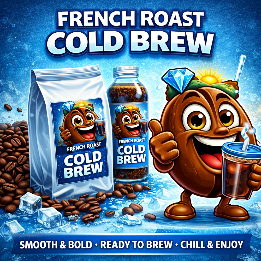 French Roast Cold Brew Coffee - Fresh Roasted