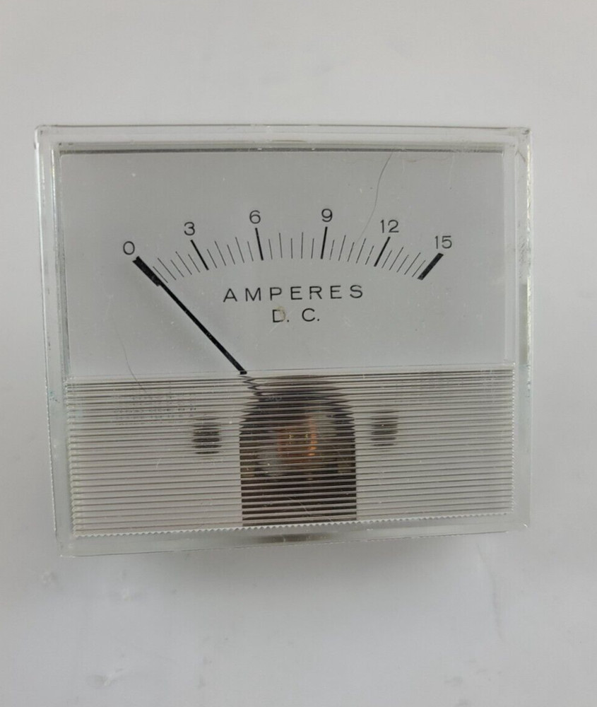 Vintage DC Amperes Generator Current Indicator Gauge