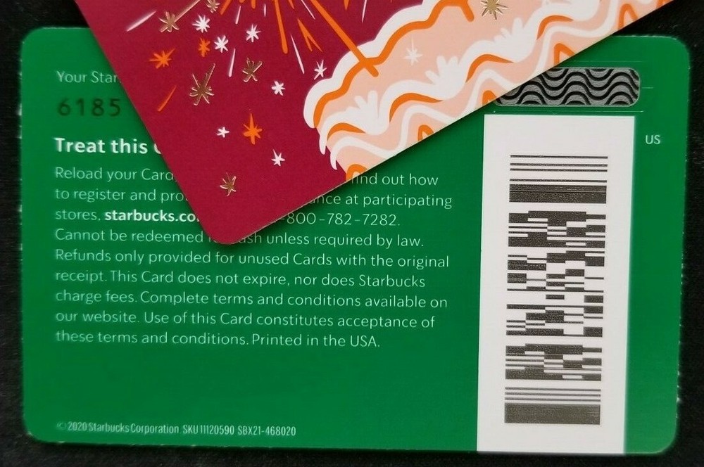 Starbucks Card 6185 - Sparkle Cake 2020