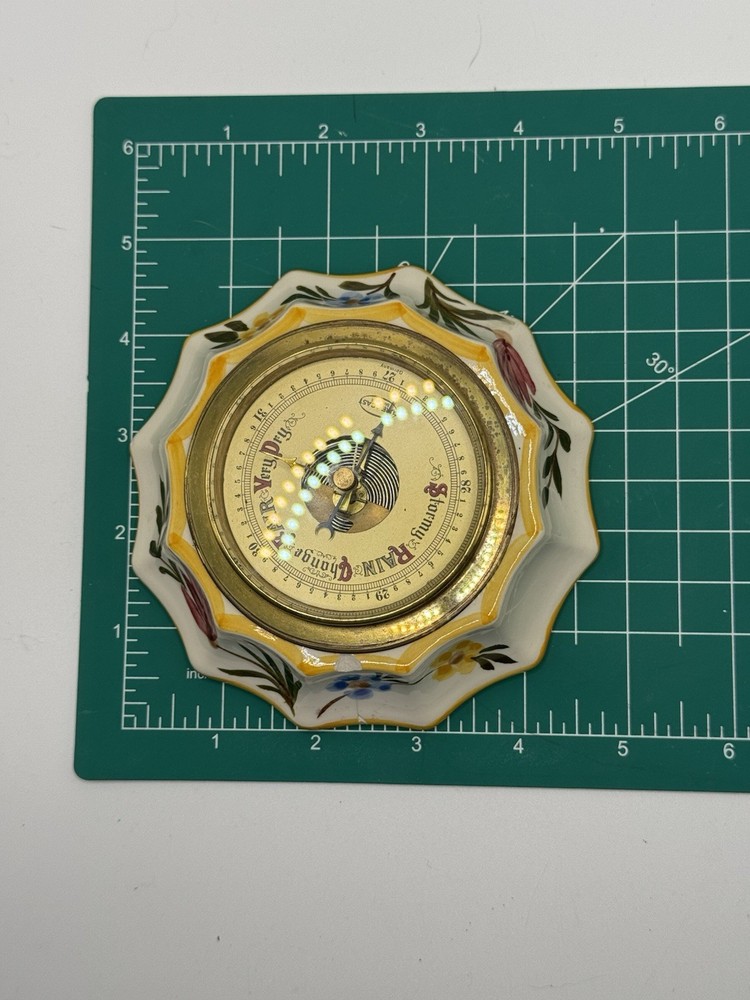 Vintage Ceramic Sure 4 Cast Barometer Germany
