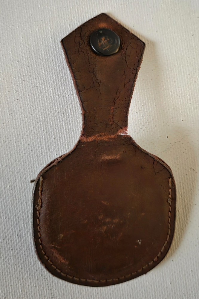 Antique Folding Pocket Monical / Magnifying Glass with Case