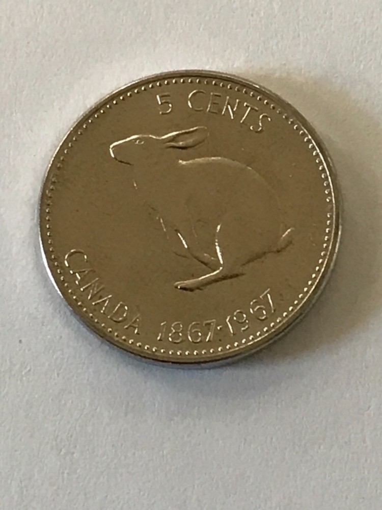 Canada 5c QE II  1967 Centennial Five Cent Coin BU