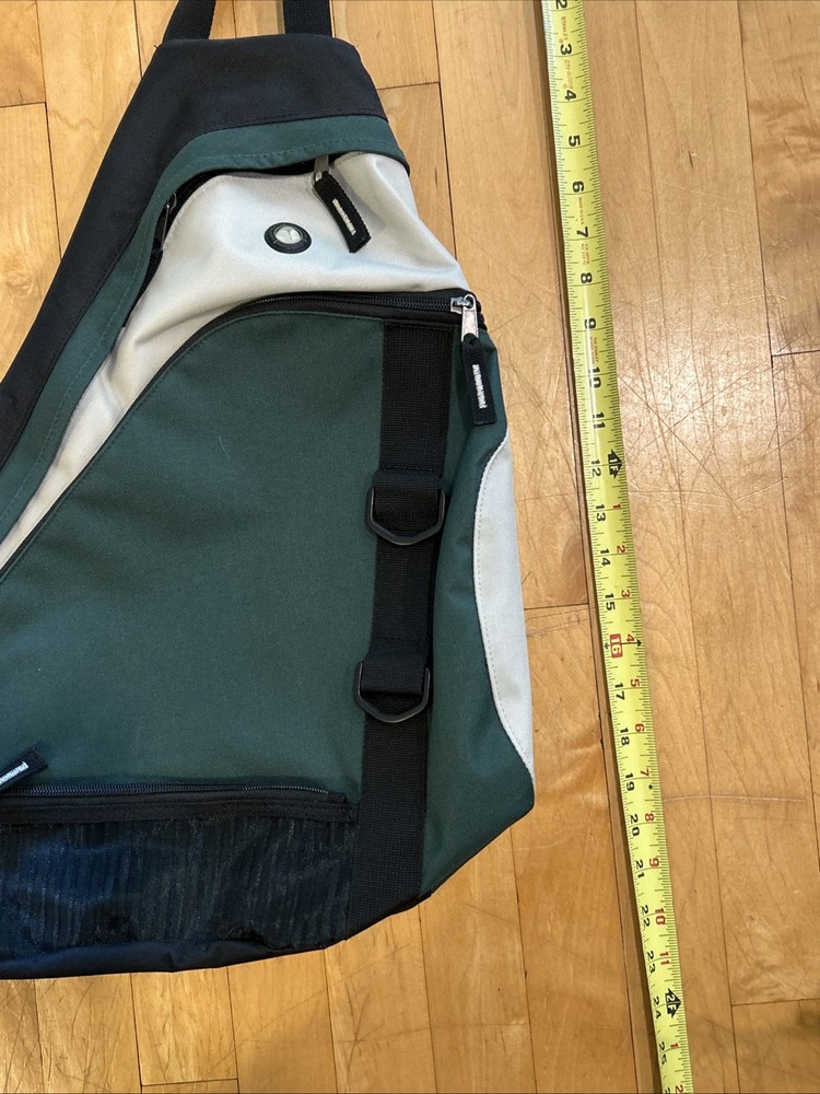 ARCO-BAG One Shoulder Single Strap Backpack Green/White/Black - NWT