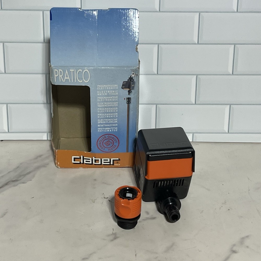 Claber Pratico Timer New Open Box Rain Jet 8493 Programmable