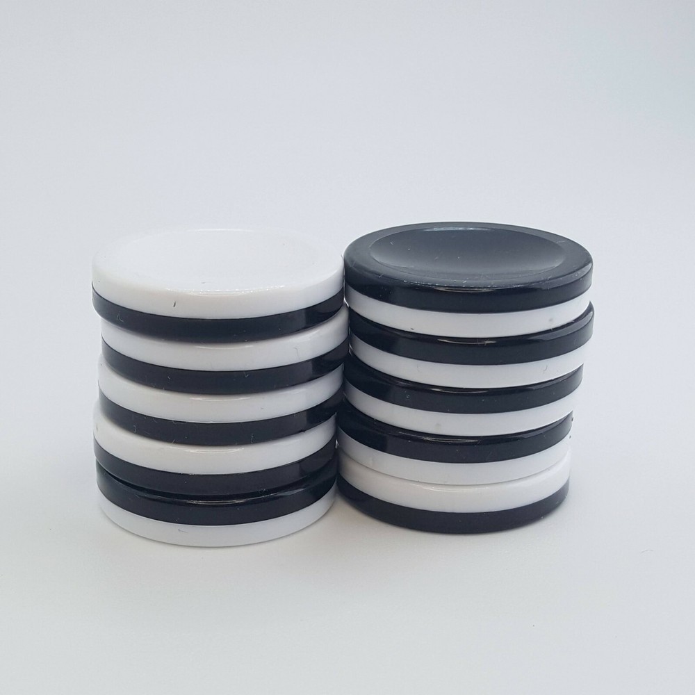 Othello Black White Discs Chips Replacement Game Pieces Reversible Tokens