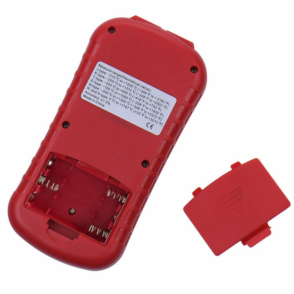 Handheld Digital Dual Channels Thermometer K-Type Thermocouple Sensor Tester