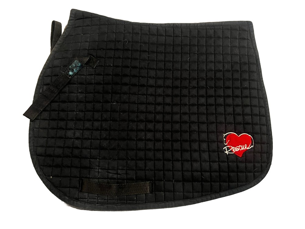 Black AP Love Rescue Saddle pad