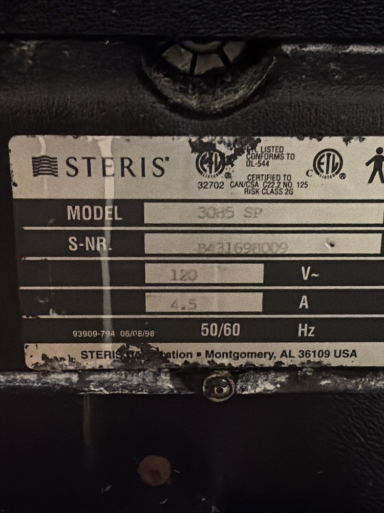 Steris Amsco 3085sp Surgical Table w/ Hand Control