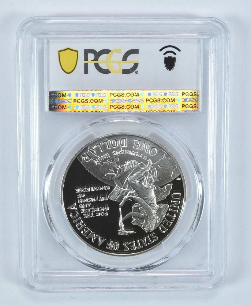 1996-P Smithsonian Commemorative Dollar PR69 DCAM PCGS Blue Label