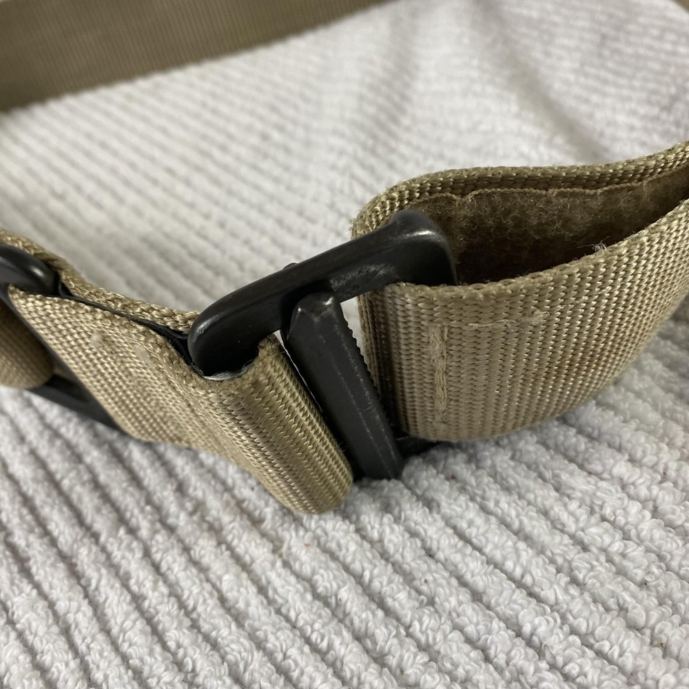 Spec Ops Military Tactical Belt Tan Nylon Hook Loop USA Made Adjustable
