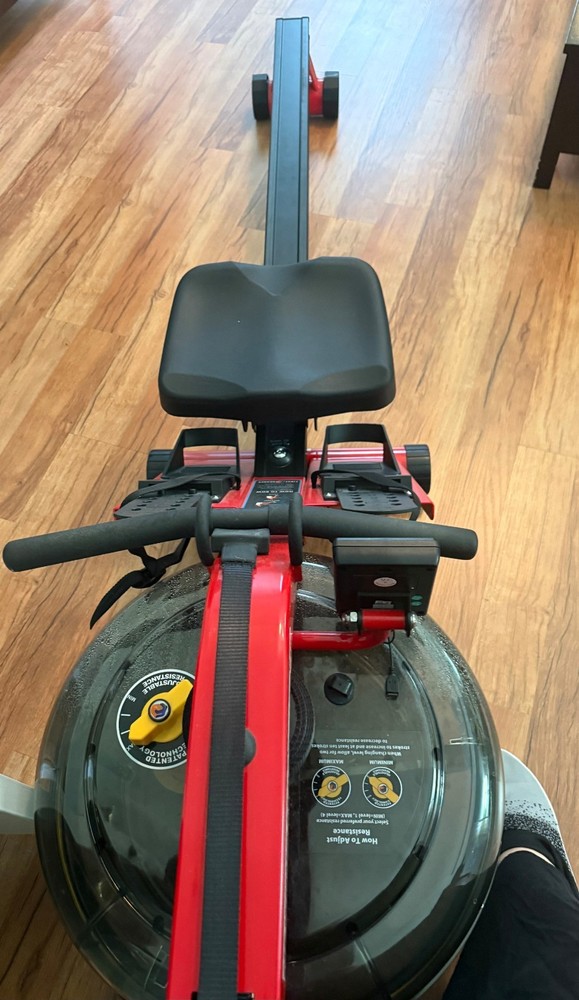 Workout Water Rower - Red/Black