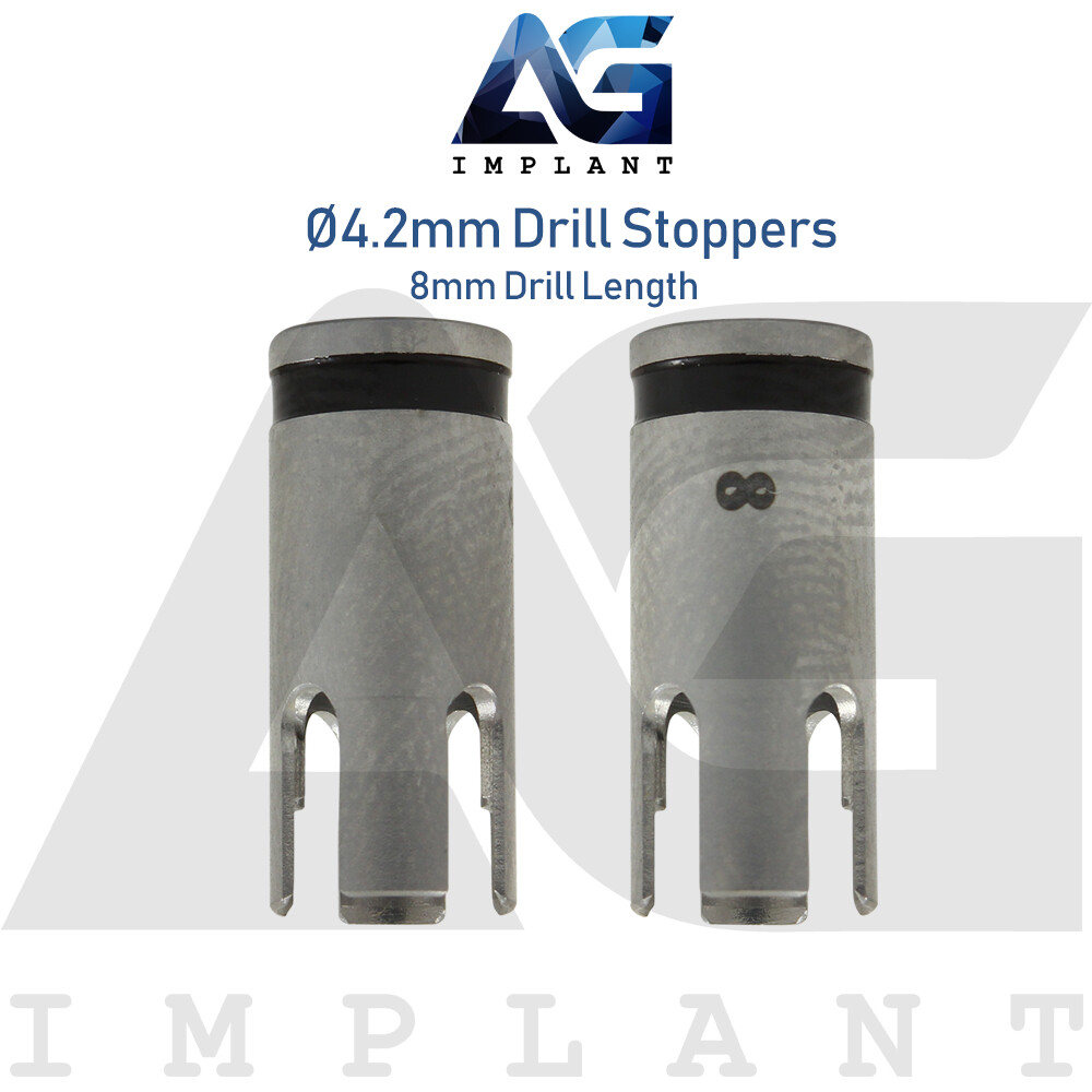 5 Drill Stoppers Ø4.2mm & Drill Set External Irrigation Sur gical Dental Tool