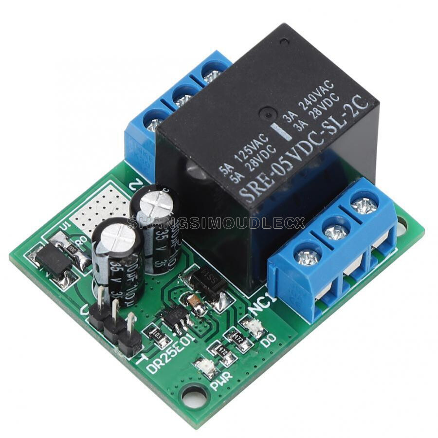 DC 5V 6-24V Double Pole Double Throw DPDT Self-Locking Bistable Relay Module-