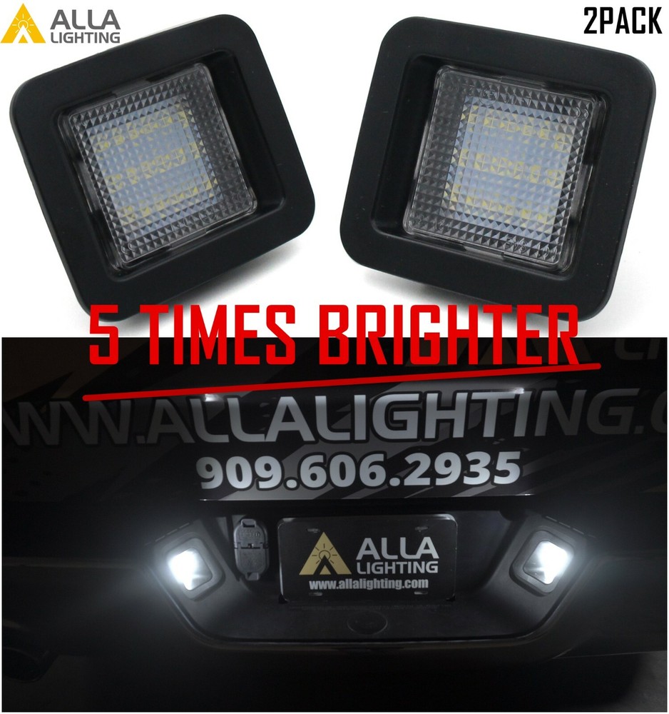 Alla Lighting CANBUS Bright White LED License Plate Light Assembly Replacement F