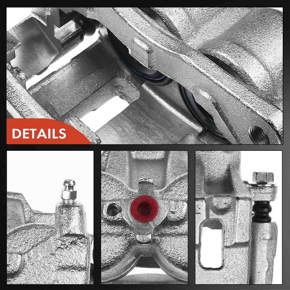 A-Premium Pair Front Brake Calipers with Bracket for Ford Edge 2007 2008 2009