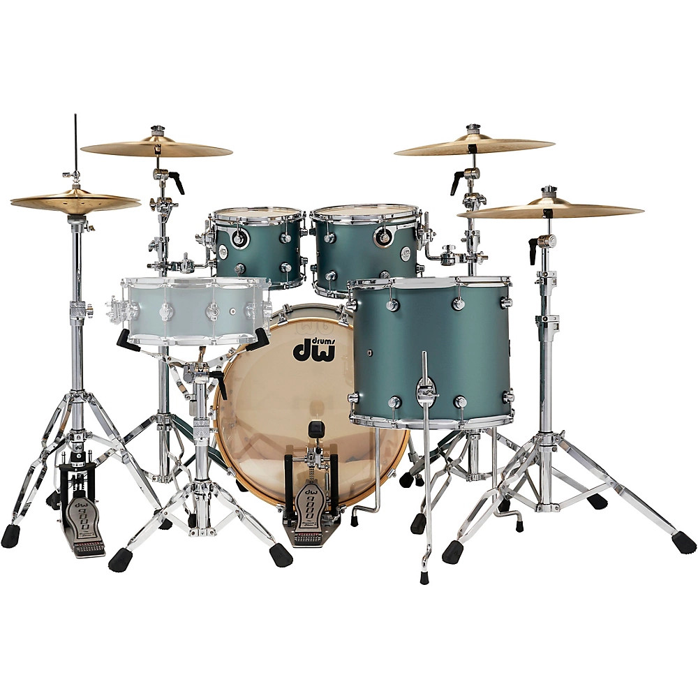 DW Design Series 4-Piece Shell Pack Satin Sage Metallic