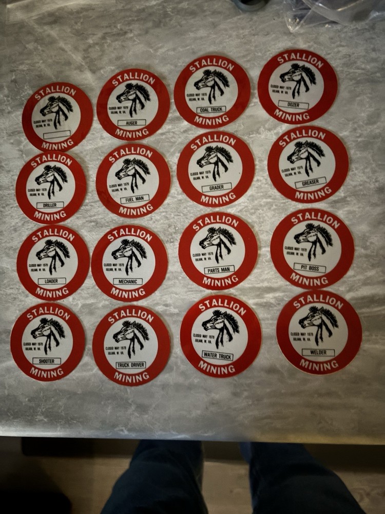 coal mining stickers nice older coal Occupation Set