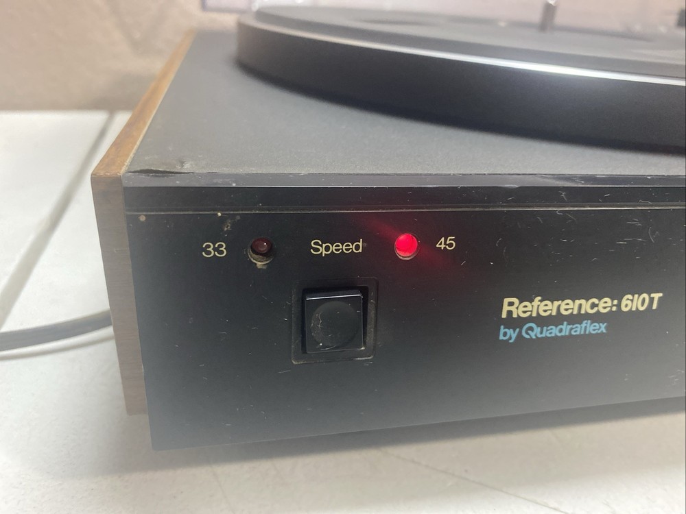 QUADRAFLEX REFERENCE 610T TURNTABLE / RECORD PLAYER (partly Working/read)