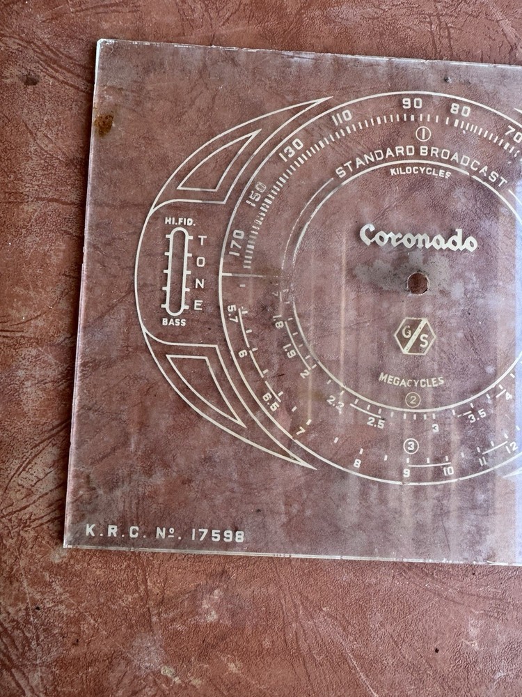 Coronado Radio Dial Bezel Faceplate