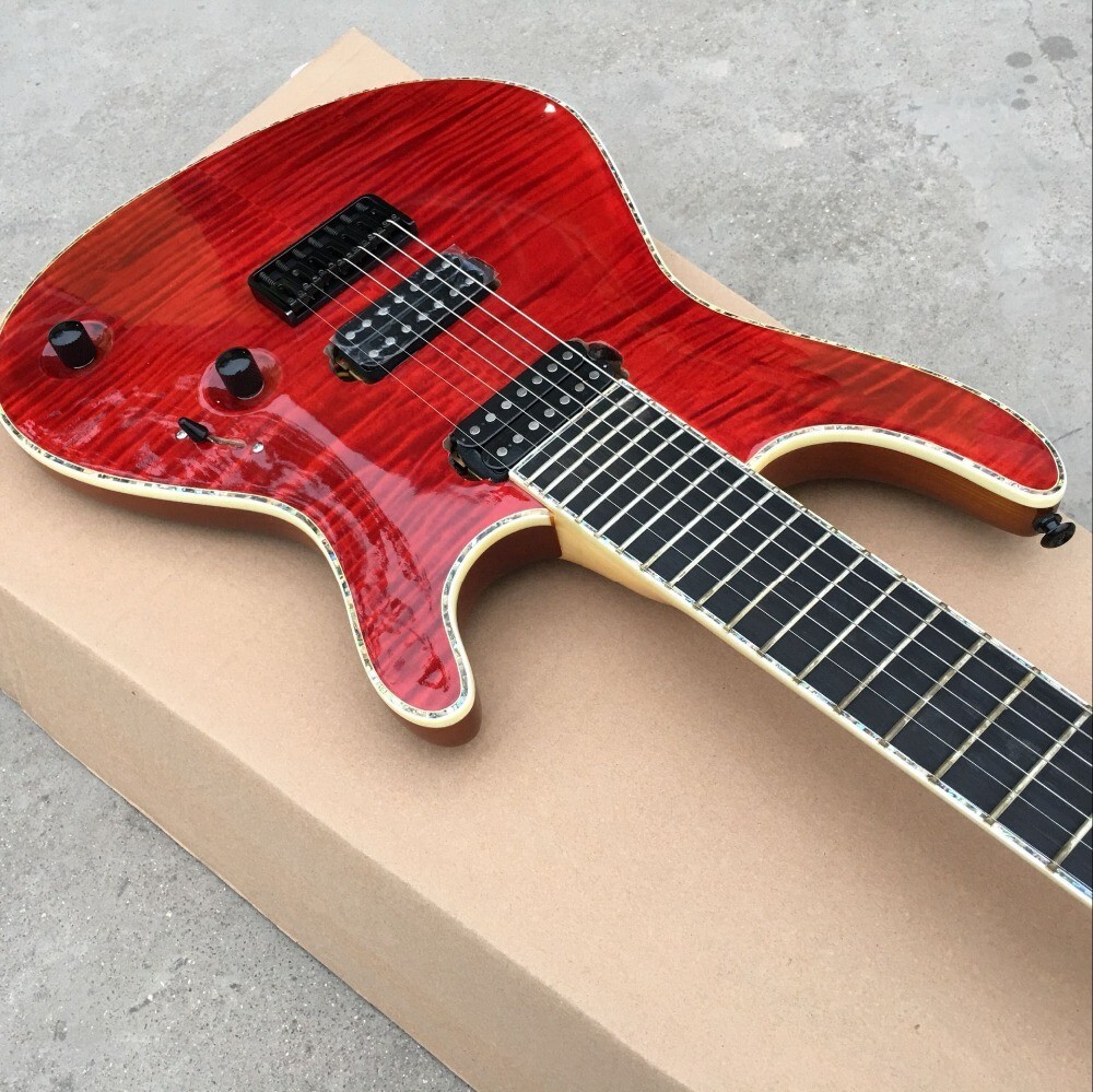 Factory Customized Redwood Fingerboard 7 String Electric Guitar High Quality