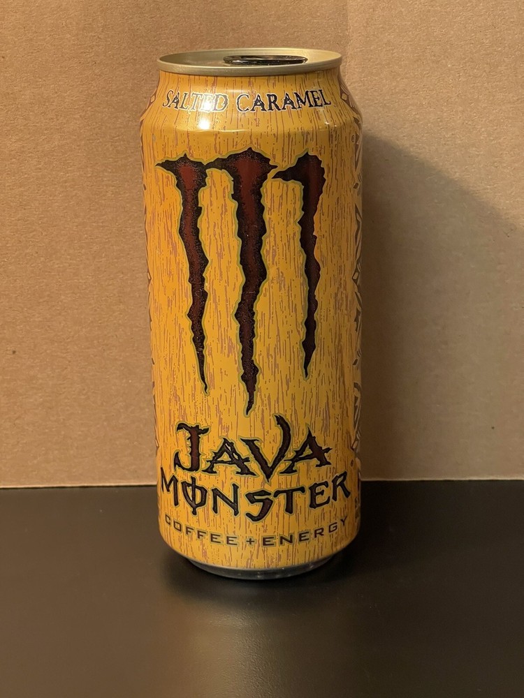 Monster Energy Java Salted Caramel Full 15oz Can Old 160mg Caffeine Version