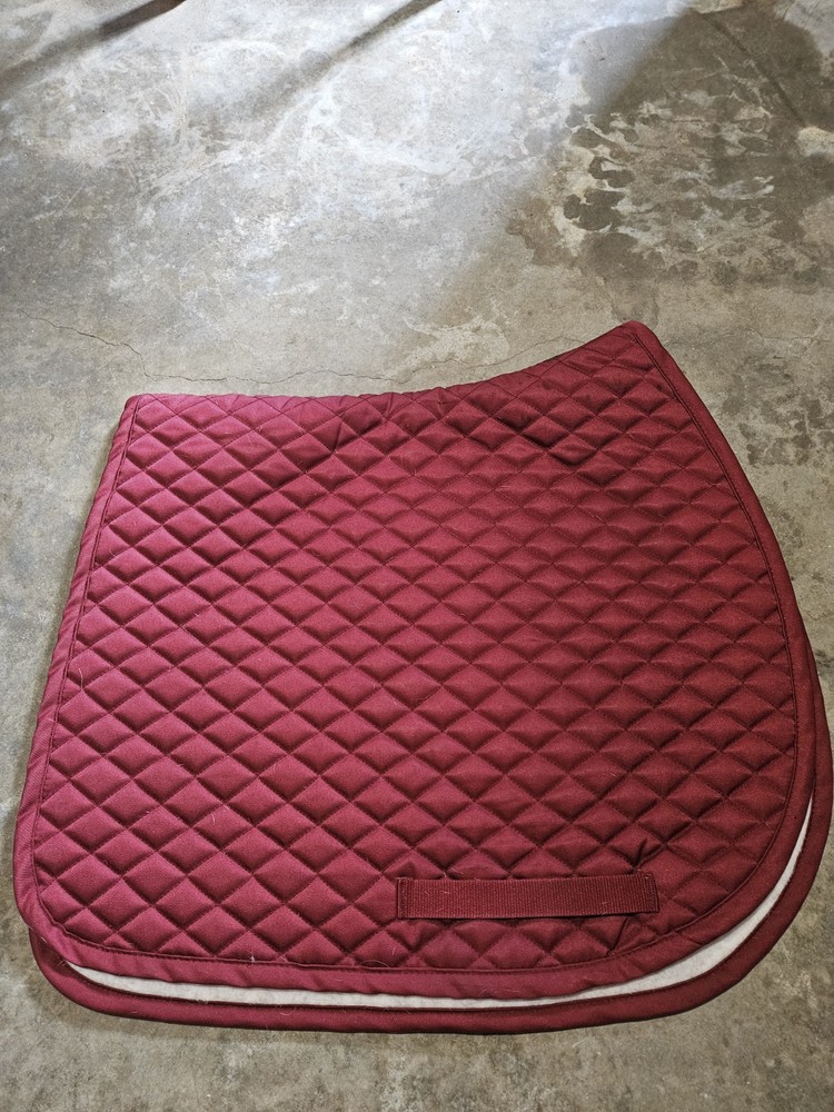 Tuffrider Burgundy Basic All Purpose Saddle Pad