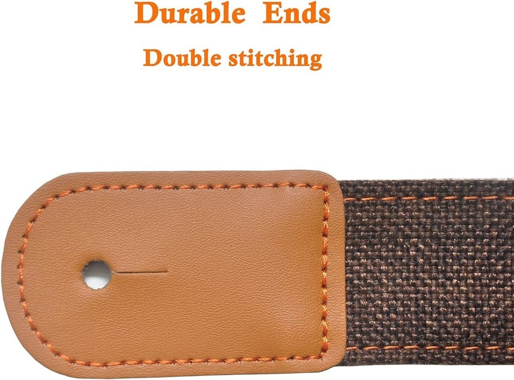 Ukulele Strap Cotton Linen Adjustable Uke Shoulder Strap with Picks Lock Butt...