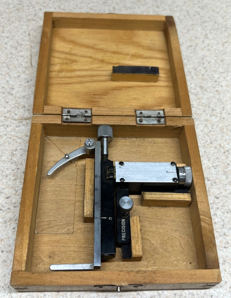 Vintage Japan Microscope Mechanical Stage/Slide Holder