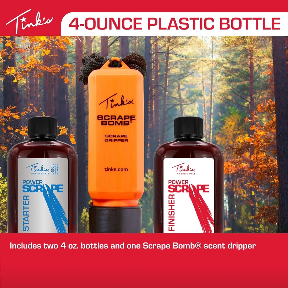 Deer attractant scent scrape kit