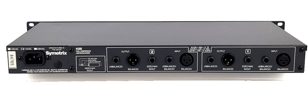 Symetrix 425 Dual Compressor/Limiter/Expander -2-Channel VCA Dynamics Processor