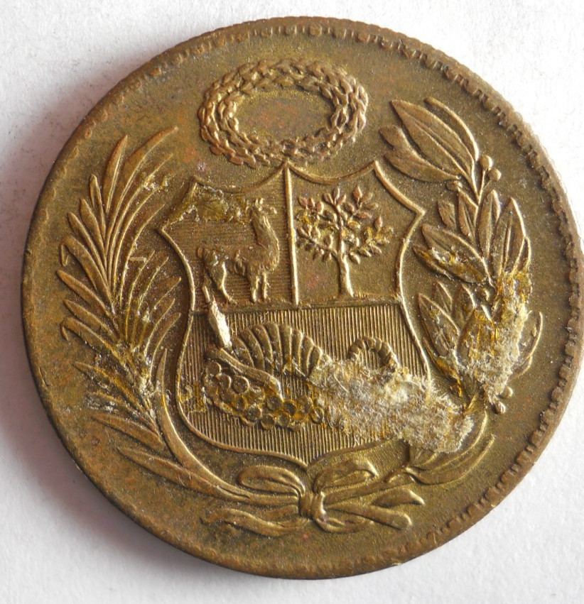 1961 PERU 1/2 SOL - High Quality Coin - FREE SHIP - Bin #323