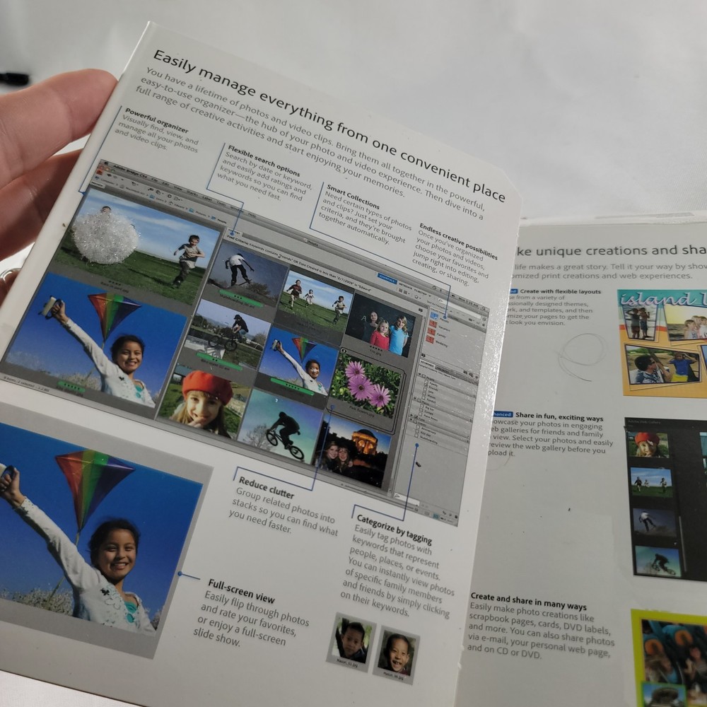 Adobe Photoshop Elements 8 Software Disc Mac Photo Image Editing Works w iPhoto