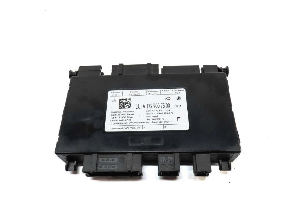 2012 MERCEDES C250 (W204) FRONT LEFT DRIVER MEMORY SEAT CONTROL MODULE