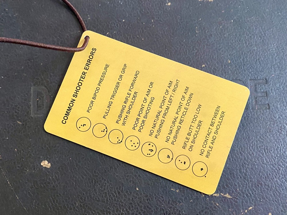 Shooting Range Plastic Card