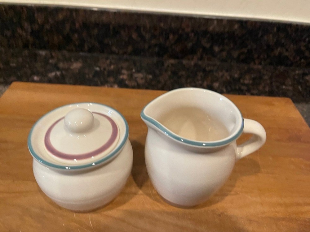Pfaltzgraff juniper cream and sugar