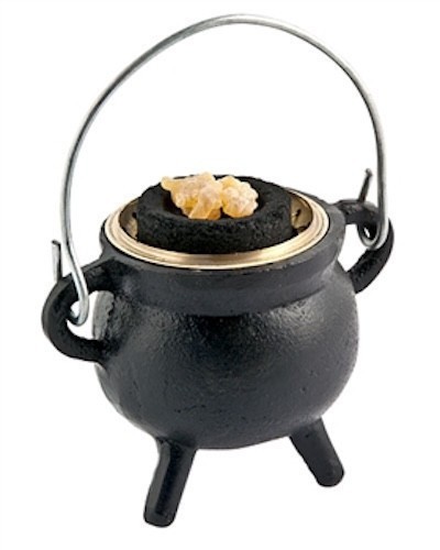 Cast Iron Cauldron with Incense Screen!