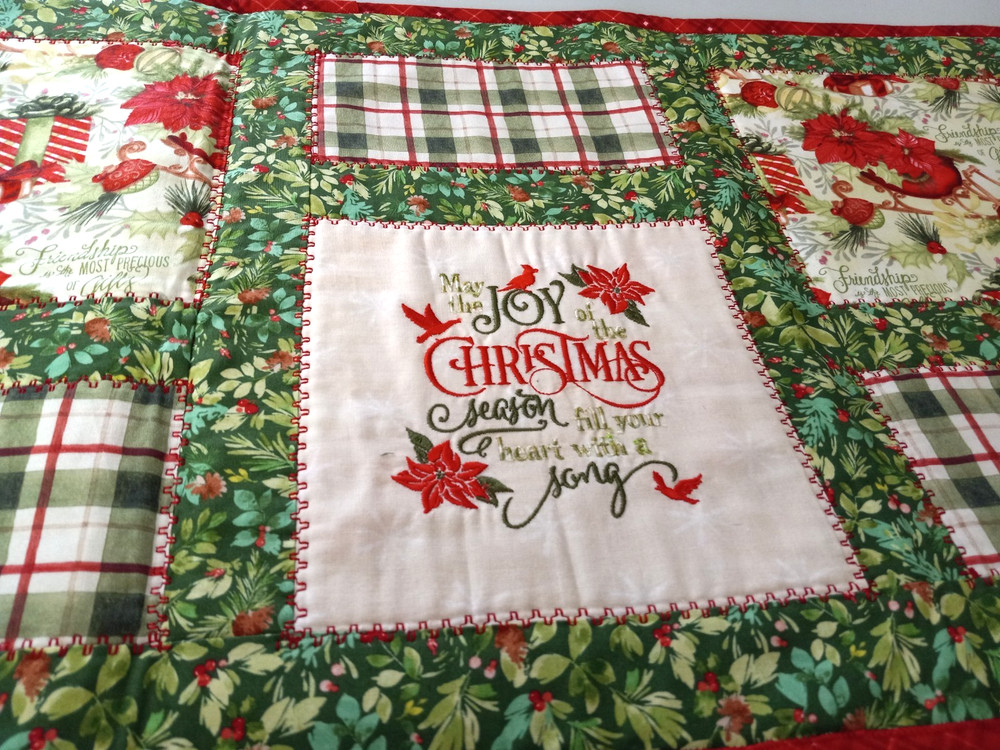 Handmade Quilted Christmas Tablerunner