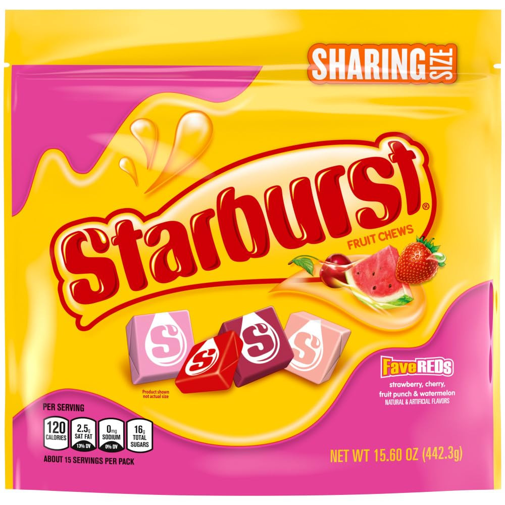 Favereds Fruit Chews Candy, Chewy Candy, 15.6 Oz Sharing Size Bag