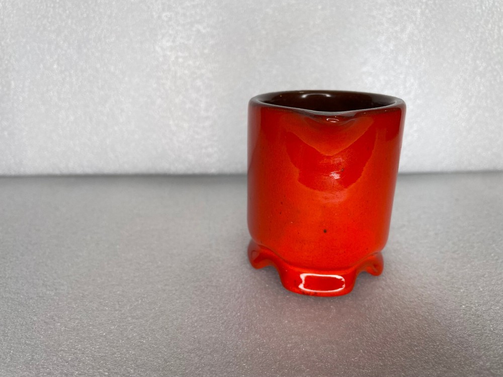 Frankoma Burnt Orange & Brown 1A Creamer