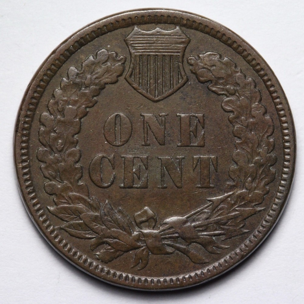 1882 Indian Head Cent Penny AU E132 RDNT