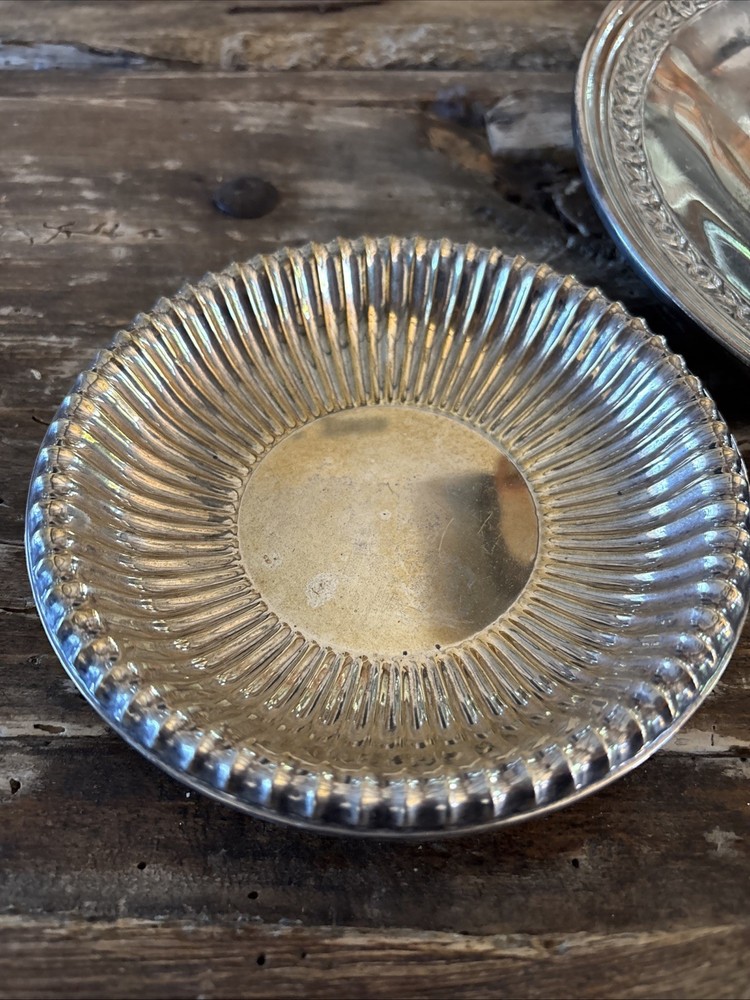 Reed & Barton Classic Rose Sterling Silver Nut Dish