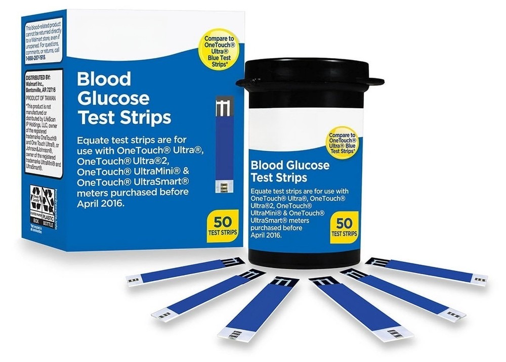 Blood Glucose Test Strips, 50 Count
