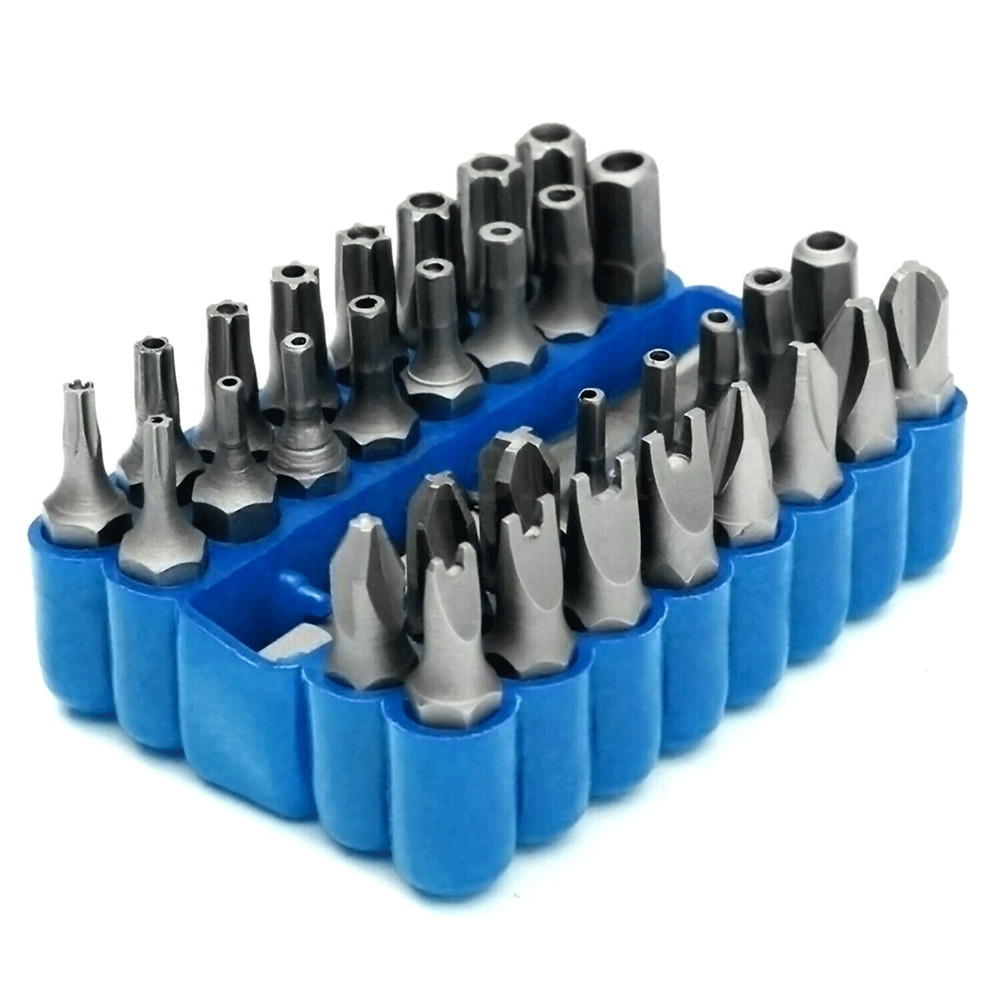 33 Torx Bit Set Tamper Proof Security Torq Hex Star Spanner Tri Wing Screwdriver