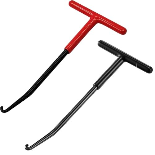 Exhaust Spring Puller Tool Motorcycle Exhaust Spring Hooks, T Shaped red +black