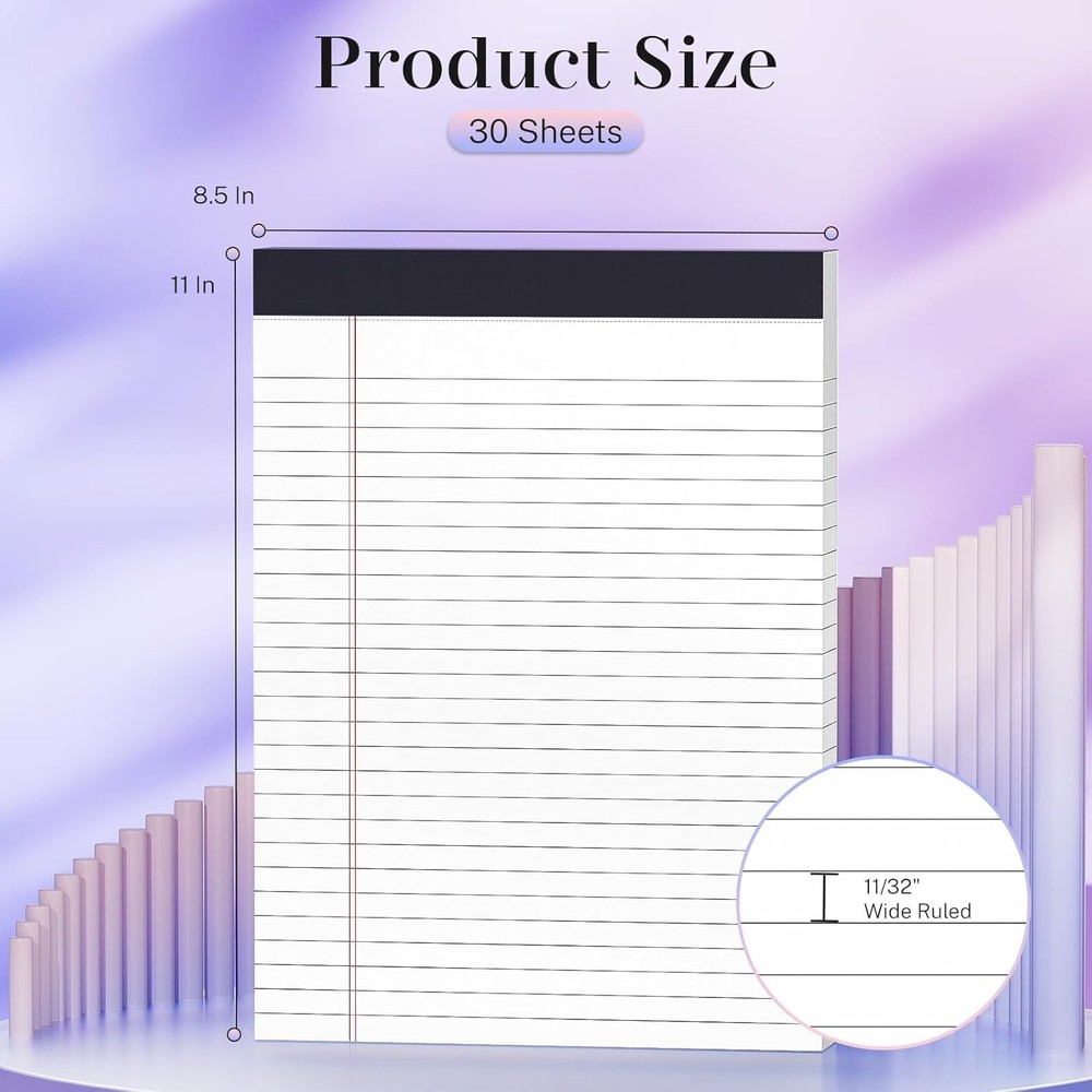 Legal Pads White Note Pads Notepad Micro Perforated Writing Pads