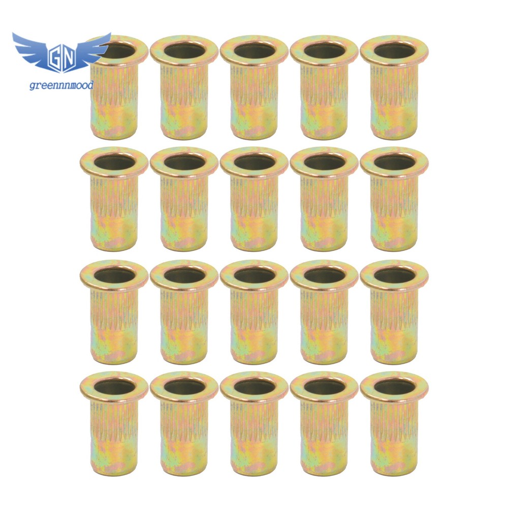 14" Rivet Nut Tool Kit with 70Pcs Rivet Nuts & 7 mandrels Effort-Saving Design