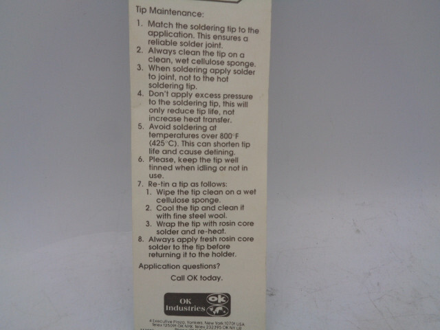 (2) OK Industries SAT-3X80 Soldering Tips