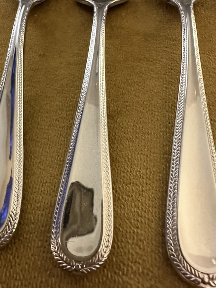(4) Serving Pieces BRAID Glossy 18/10 Stainless China