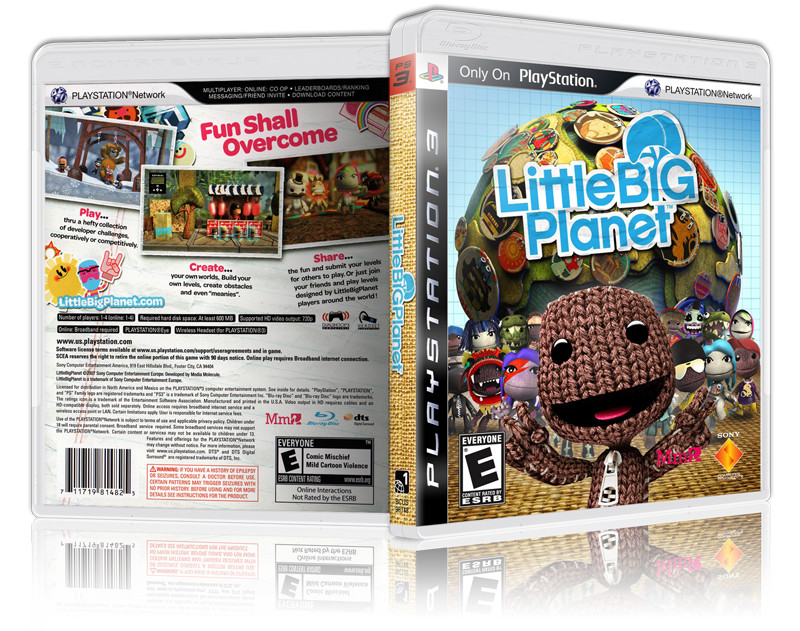 Little Big Planet - Replacement  PS3 Cover and Case. NO GAME!!