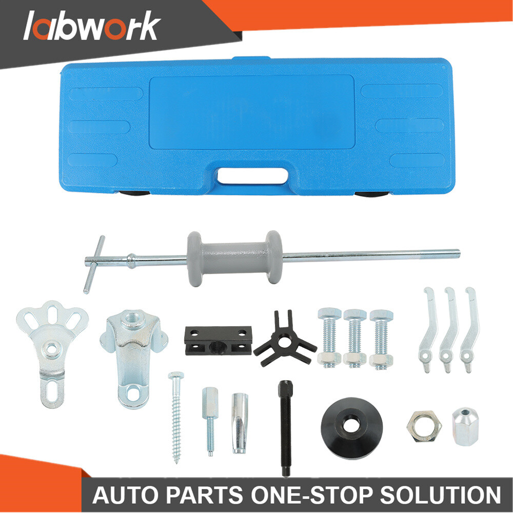 Labwork 17 Slide Hammer Dent Puller Tool Kit Wrench Adapter Axle Bearing Hub
